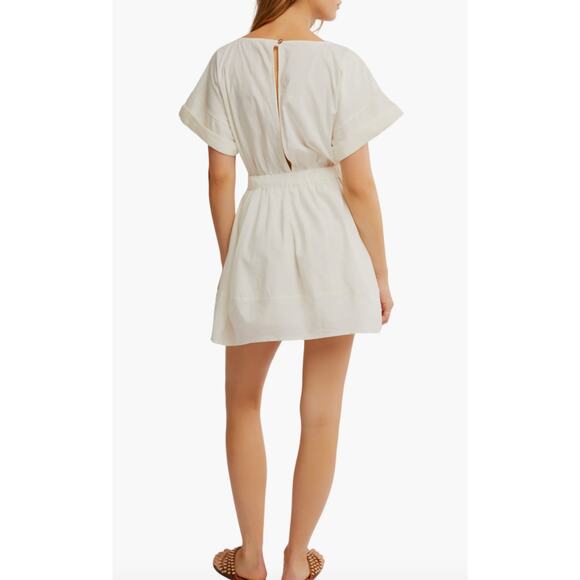 Free People Full Time Fun Cotton Poplin Minidress, XS - Picture 2 of 7